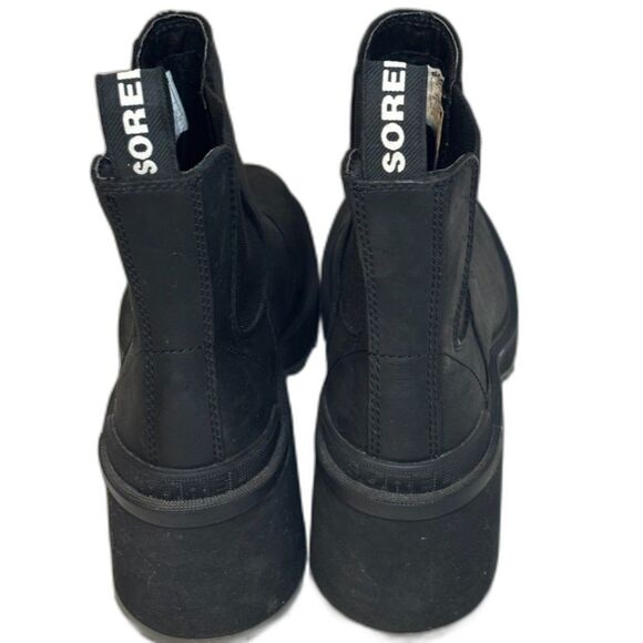 Sorel High Line Chelsea Heel Ankle Pull Tab Heel Boots Booties Women Designer - Picture 5 of 11